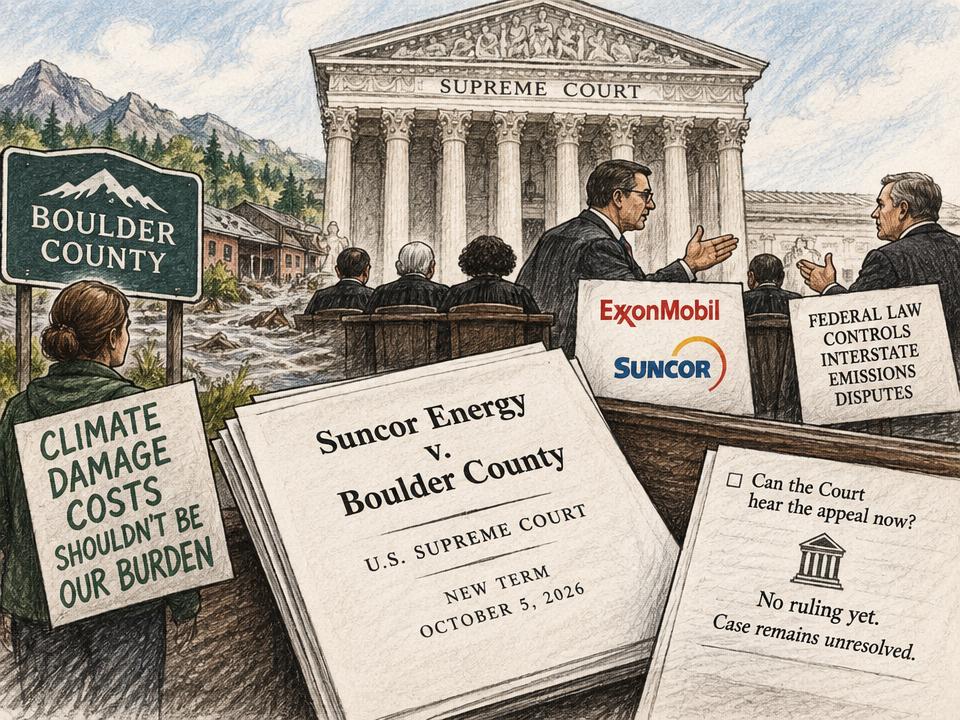 Supreme Court Opens Term With Billions at Stake in Climate Suit