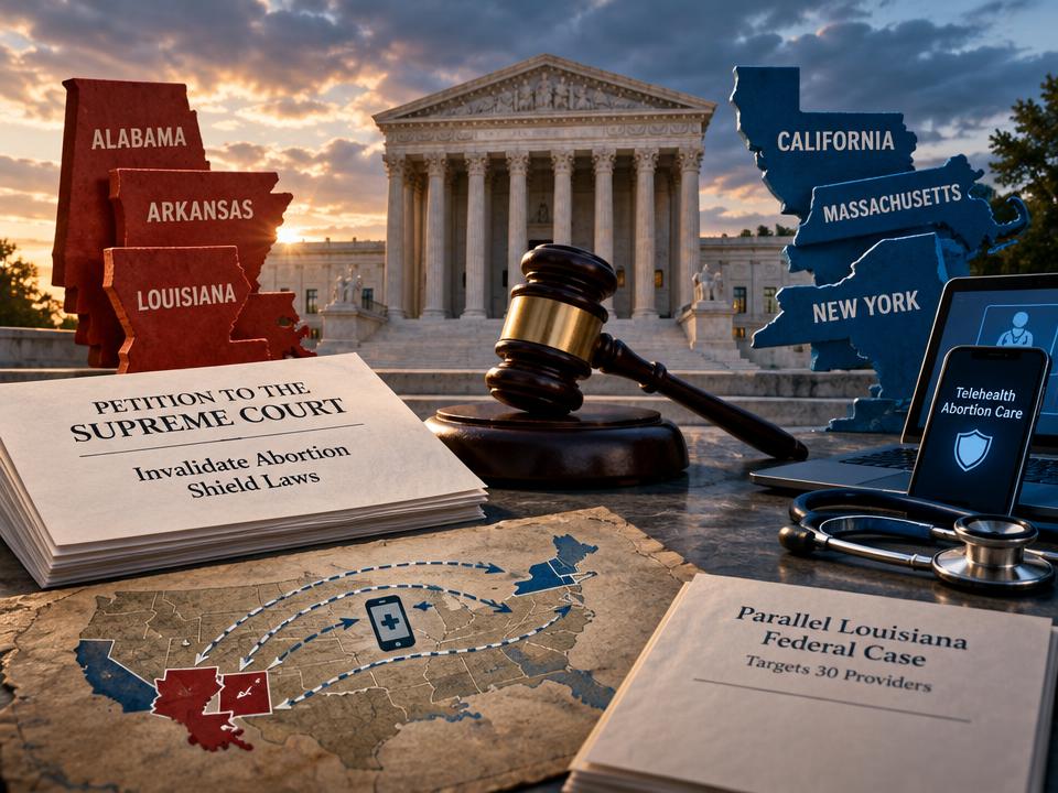 Three States Ask Supreme Court to Strike Abortion Shields