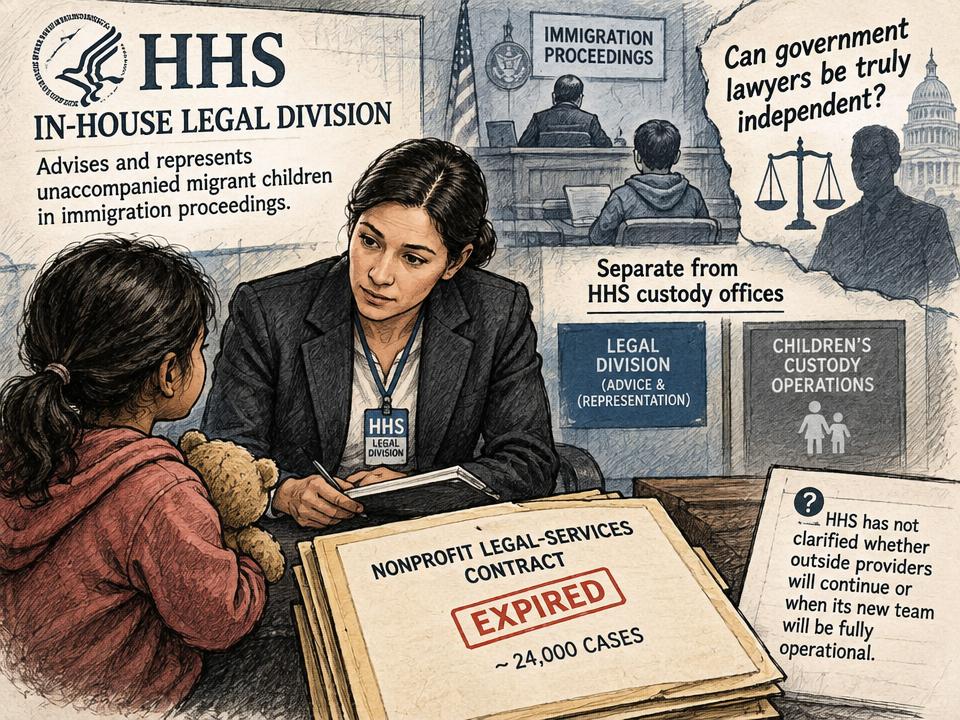 HHS Will Put Its Lawyers in Migrant Children’s Court Cases
